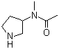 3-(乙酰基甲基氨基)吡咯烷分子结构 (CAS 79286-87-6)