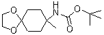 (8-甲基-1,4-二氧杂螺[4.5]癸烷-8-基)氨基甲酸叔丁酯分子结构 (CAS 792913-82-7)