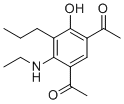 1-[5-乙酰基-2-(乙基氨基)-4-羟基-3-丙基苯基]乙酮分子结构 (CAS 79324-51-9)