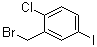 2-(溴甲基)-4-碘氯苯分子结构 (CAS 793695-85-9)