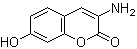 3-氨基-7-羟基香豆素分子结构 (CAS 79418-41-0)