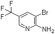 2-氨基-3-溴-5-(三氟甲基)吡啶分子结构 (CAS 79456-30-7)