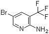 2-氨基-5-溴-3-(三氟甲基)吡啶分子结构 (CAS 79456-34-1)
