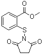 N-(2-甲氧羰基苯硫基)琥珀酰亚胺分子结构 (CAS 79498-82-1)