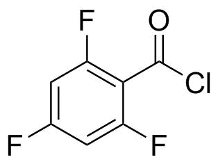 2,4,6-三氟苯甲酰氯分子结构 (CAS 79538-29-7)