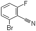 2-溴-6-氟苯腈分子结构 (CAS 79544-27-7)