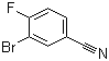 3-溴-4-氟苯甲腈分子结构 (CAS 79630-23-2)