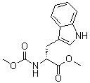 N-(甲氧羰基)-D-色氨酸甲酯分子结构 (CAS 79631-04-2)