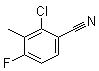 2-氯-4-氟-3-甲基苯甲腈分子结构 (CAS 796600-15-2)