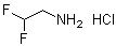 2,2-二氟乙胺盐酸盐分子结构 (CAS 79667-91-7)