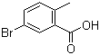 2-甲基-5-溴苯甲酸分子结构 (CAS 79669-49-1)