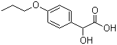 4-丙氧基扁桃酸分子结构 (CAS 79694-16-9)