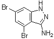 4,6-Dibromo-1H-indazol-3-amine molecular structure (CAS 796970-45-1)