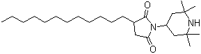 3-十二烷基-1-(2,2,6,6-四甲基-4-哌嗪基)吡咯烷-2,5-二酮分子结构 (CAS 79720-19-7)