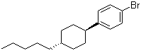 1-溴-4-(反式-4-戊基环己基)苯分子结构 (CAS 79832-89-6)