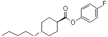 反式-4-戊基环己烷羧酸 4-氟苯基酯分子结构 (CAS 79912-83-7)