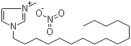 1-十六烷基-3-甲基咪唑鎓硝酸盐分子结构 (CAS 799246-95-0)