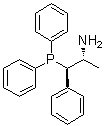 (alphaR,betaR)-beta-(二苯基膦基)-alpha-甲基苯乙胺分子结构 (CAS 799297-44-2)