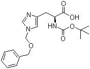 N-Boc-N'-benzyloxymethyl-L-histidine molecular structure (CAS 79950-65-5)