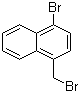1-溴-4-溴甲基萘分子结构 (CAS 79996-99-9)