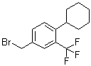 4-溴甲基-1-环己基-2-三氟甲基苯分子结构 (CAS 800381-60-6)