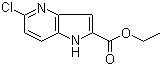 5-氯--1H-吡咯并[3,2-b]吡啶-2-甲酸乙酯分子结构 (CAS 800401-62-1)