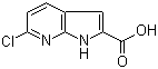 6-氯-1H-吡咯并[2,3-b]吡啶-2-甲酸分子结构 (CAS 800402-07-7)