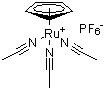 三乙腈(环戊二烯基)钌六氟磷酸盐分子结构 (CAS 80049-61-2)