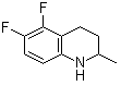 (±)-5,6-二氟-1,2,3,4-四氢喹哪啶分子结构 (CAS 80076-46-6)