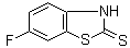 结构式 CAS# 80087-71-4, 6-氟-2(3H)-苯并噻唑硫酮