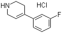 4-(3-氟苯基)-1,2,3,6-四氢吡啶盐酸盐分子结构 (CAS 80120-00-9)