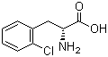 D-2-氯苯丙氨酸分子结构 (CAS 80126-50-7)