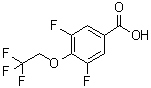 3,5-二氟-4-(2,2,2-三氟乙氧基)苯甲酸分子结构 (CAS 801303-45-7)