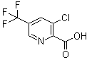 3-氯-5-(三氟甲基)-2-吡啶羧酸分子结构 (CAS 80194-68-9)