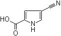 4-氰基吡咯-2-羧酸分子结构 (CAS 80242-24-6)