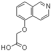 5-异喹啉基氧基乙酸分子结构 (CAS 80278-25-7)