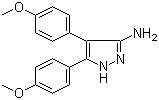 4,5-二(4-甲氧基苯基)-1H-吡唑-3-胺分子结构 (CAS 802919-05-7)
