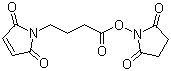 4-马来酰亚氨基丁酸 N-羟基琥珀酰亚胺酯分子结构 (CAS 80307-12-6)
