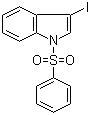 3-碘-1-(苯磺酰基)吲哚分子结构 (CAS 80360-14-1)