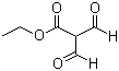 2-甲酰基-3-氧代丙酸乙酯分子结构 (CAS 80370-42-9)