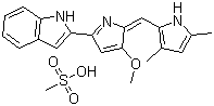 Obatoclax 甲磺酸盐分子结构 (CAS 803712-79-0)