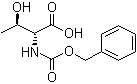 N-苄氧羰基-D-苏氨酸分子结构 (CAS 80384-27-6)