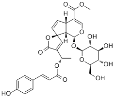 13-O-对香豆酰鸡蛋花甙分子结构 (CAS 80416-52-0)