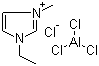 1-乙基-3-甲基咪唑鎓四氯铝酸盐分子结构 (CAS 80432-05-9)