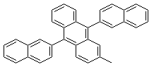 2-甲基-9,10-双(萘-2-基)蒽分子结构 (CAS 804560-00-7)