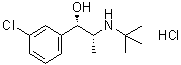 (alphaS)-rel-3-氯-alpha-[(1R)-1-[(叔丁基)氨基]乙基]苯甲醇盐酸盐分子结构 (CAS 80478-43-9)