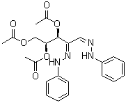 L-苏式-戊-2-酮糖二(苯基腙) 3,4,5-三乙酸酯分子结构 (CAS 80496-85-1)