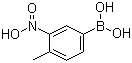 4-甲基-3-硝基苯硼酸分子结构 (CAS 80500-27-2)