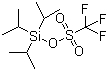 三异丙基硅基三氟甲磺酸酯分子结构 (CAS 80522-42-5)