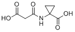 1-(丙二酰氨基)环丙烷羧酸分子结构 (CAS 80550-27-2)